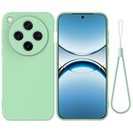 Per OPPO Find X8 Pro Custodia antiurto in silicone liquido Pure Color (verde)