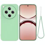 Per OPPO Find X8 Custodia antiurto in silicone liquido Pure Color (verde)