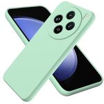 Per vivo X200 Custodia per telefono antiurto in silicone liquido a tinta unita con copertura totale (verde)