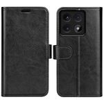 Per Xiaomi 14T R64 Texture Custodia per telefono in pelle con flip orizzontale (nero)