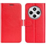 Per Xiaomi Redmi 14C 4G R64 Texture Custodia in pelle con flip orizzontale (rosso)