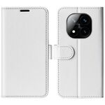 Per Xiaomi Redmi Note 14 Pro+ R64 Texture Custodia in pelle con flip orizzontale (bianco)