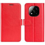 Per Xiaomi Redmi Note 14 Pro+ R64 Texture Custodia in pelle con flip orizzontale (rosso)