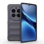Per vivo X200 Pro Magic Shield TPU + custodia in flanella per telefono (grigio scuro)