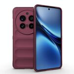 Per vivo X200 Pro Magic Shield TPU + custodia in flanella per telefono (rosso vino)