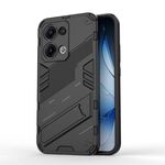 Per OPPO Reno13 5G Global Punk Armor 2 in 1 PC + TPU Custodia per telefono con supporto (nero)