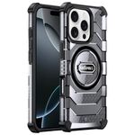 Per iPhone 16 Pro wlons Explorer Series PC Hybrid TPU MagSafe Custodia magnetica (nero)