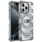 Per iPhone 16 Pro wlons Explorer Series PC Hybrid TPU MagSafe Custodia magnetica (grigio)