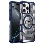 Per iPhone 16 Pro wlons Explorer Series PC Hybrid TPU MagSafe Custodia magnetica (blu)