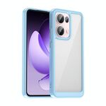 Custodia per telefono in TPU acrilico ibrido serie colorata globale per OPPO Reno13 Pro (blu)