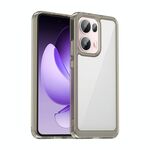 Custodia per telefono in TPU ibrida acrilica serie colorata per OPPO Reno13 Pro Global (grigio trasparente)