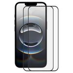 Per iPhone 16e 2 pezzi ENKAY Full Glue Pellicola in vetro temperato ad alta resistenza in alluminio e silicone