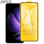 Per OPPO Reno13 F 5G / 4G 25 pezzi 9D Full Glue Pellicola in vetro temperato per schermo