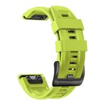 Per Garmin Instinct 2 Solar Sport cinturino in silicone di colore puro (colore lime)