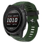 Per Garmin Instinct 2X cinturino in silicone stampato mimetico solare (verde militare + mimetico militare)