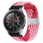 Per Huawei Watch 4/4 Pro cinturino in nylon intrecciato con fibbia in metallo (Z rosso rosa)