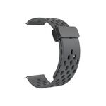 Cinturino in silicone con chiusura magnetica per Huawei Watch 4/4 Pro (grigio scuro)