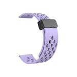 Per Huawei Watch 4/4 Pro cinturino in silicone con chiusura magnetica (viola)