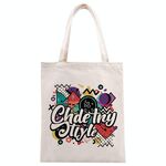 Borsa in tela stampata con graffiti, stampa su richiesta, dimensioni: 25x20 cm (beige)
