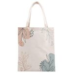 Stampa su tela con rami, borsa a mano, su richiesta, dimensioni: 25x20 cm (beige)