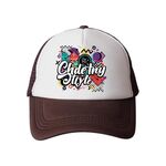 Cappello con visiera in spugna con stampa graffiti, stampa su richiesta (marrone)