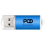 POD Colorful Metal USB 2.0 Flash Drive Stampa su richiesta, Memoria: 256 GB (blu)