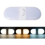 Luce per camper da 12-24 V, 180 LED, luce da tetto dimmerabile a 3 temperature di colore FC02