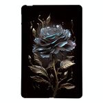 Per Amazon Kindle Paperwhite 12th 2024 Custodia in TPU per tablet intelligente con motivo dipinto a colori (nero rosa)