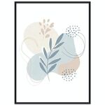 Dipinto decorativo di foglie fresche con cornice PS Stampa su richiesta, dimensioni: 15x20 cm