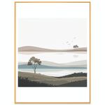 Dipinto decorativo con cornice in lega di alluminio, stampa su richiesta, dimensioni: 15x20 cm