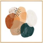 Dipinto decorativo ad acquerello con cornice in lega di alluminio, stampa su richiesta, dimensioni: 40x40 cm