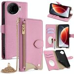 Per Tecno Camon 30 Pro Crossbody Chain Fishtail Litchi Custodia in pelle per telefono (rosa)