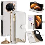 Per vivo X100 Crossbody Chain Fishtail Litchi Custodia per telefono in pelle (bianco)