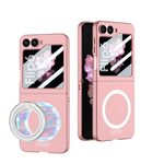 Per Samsung Galaxy Z Flip6 GKK Custodia per telefono ultrasottile MagSafe a copertura totale (rosa)