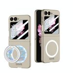 Per Samsung Galaxy Z Flip6 GKK Custodia per telefono ultrasottile MagSafe a copertura totale (grigio titanio)