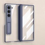 Per Samsung Galaxy Z Fold6 GKK Custodia per telefono con cerniera Phantom magnetica integrata con supporto (blu)