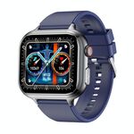 TK17 1.91 pollici Schermo Orizzontale Cinturino in Silicone Smart Watch Supporta ECG Elettrocardiogramma (Blu)