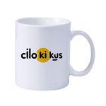 Cilokikus Tazza da latte in ceramica bianca semplice stampata Tazza da acqua Stampa su richiesta