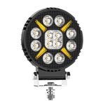 Luce da lavoro per auto a forma di occhio d'angelo a forma di X, rotonda, mista, da 4 pollici (X9)