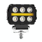 Luce da lavoro per auto con occhi d'angelo luminosi misti quadrati da 4,5 pollici (X10)