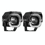 Riflettore multimodale per motociclette e veicoli Angel Eye Aperture LED Spotlight (M13 1 coppia)