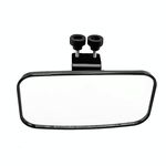 Specchietto retrovisore universale per yacht offshore con specchio centrale quadrato (nero)