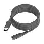 Adattatore di ricarica per computer da tipo C a DC 5,5x2,1 mm 100 W, lunghezza: 3 m