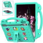Per Lenovo Xiaoxin Pad Pro 12.7 2025 Custodia per tablet antiurto in EVA con supporto per bambini (verde menta)