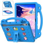 Per Lenovo Xiaoxin Pad Pro 12.7 2025 Custodia per tablet antiurto in EVA con supporto per bambini (blu cielo)
