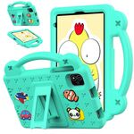 Per NEC Lavie Tab T11 T1155 2024 Custodia per tablet antiurto in EVA con supporto per bambini (verde menta)