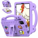 Per NEC Lavie Tab T11 T1155 2024 Custodia per tablet antiurto in EVA con supporto per bambini (viola chiaro)