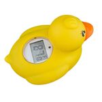 Termometro elettronico a forma di paperella gialla con display digitale a LED, termometro per vasca da bagno per bambini (AF-024)