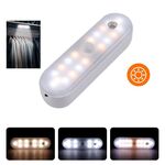 Lampada LED magnetica con sensore di movimento e ricaricabile, 20 LED, 3 temperature di colore A68-3A-11cm