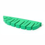 Porta spazzolino da denti da bagno autoadesivo a parete a forma di foglia (verde)